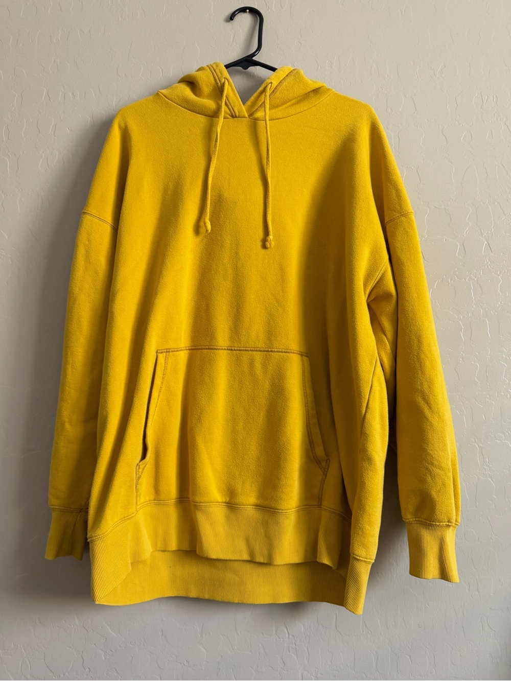 wild fable Yellow Drawstring Hooded Pullover Sweatshirt